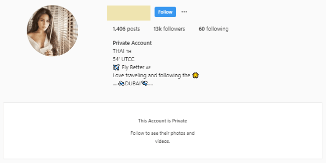 Instagram private accounts