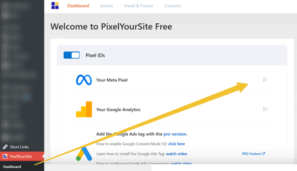 PixelYourSite ‹ settings